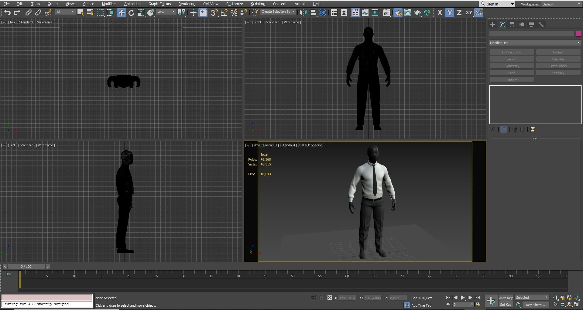 Suit 3D Model man in shirt and tie 3D model_33