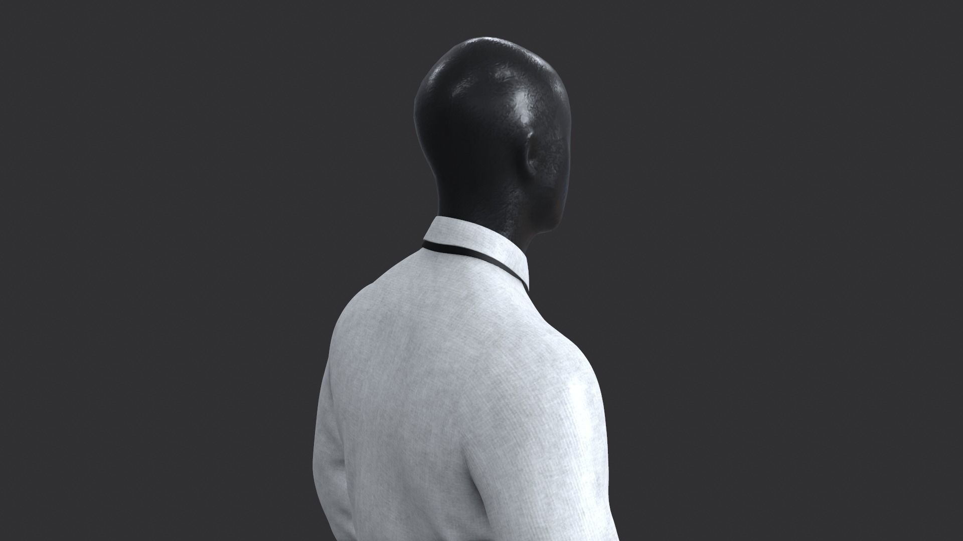 Suit 3D Model man in shirt and tie 3D model_15