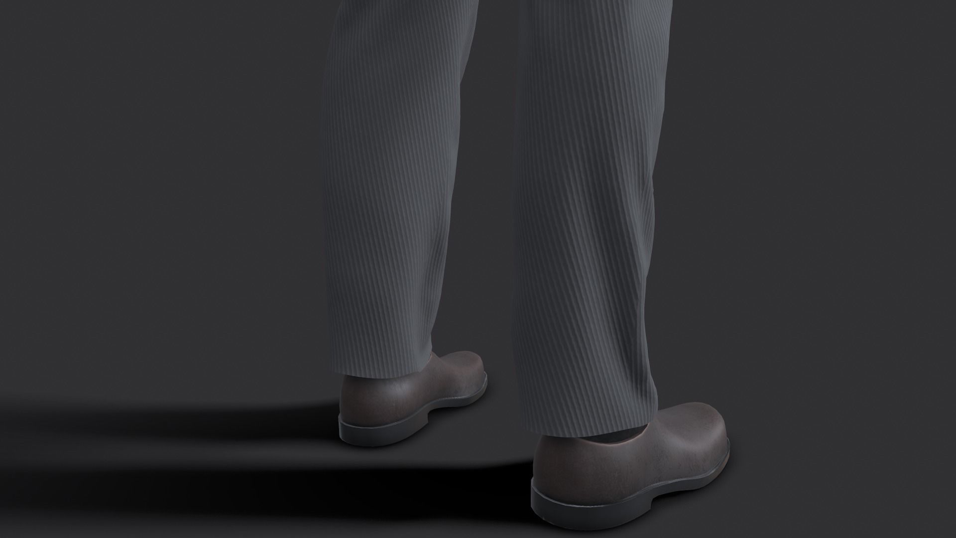 Suit 3D Model man in shirt and tie 3D model_25