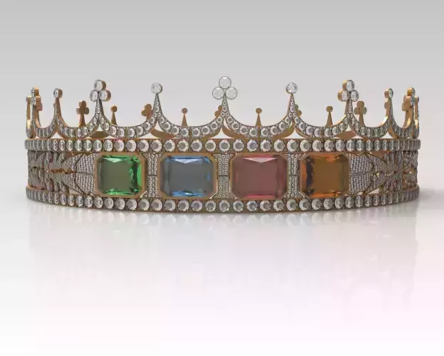 Crown gold 3D model