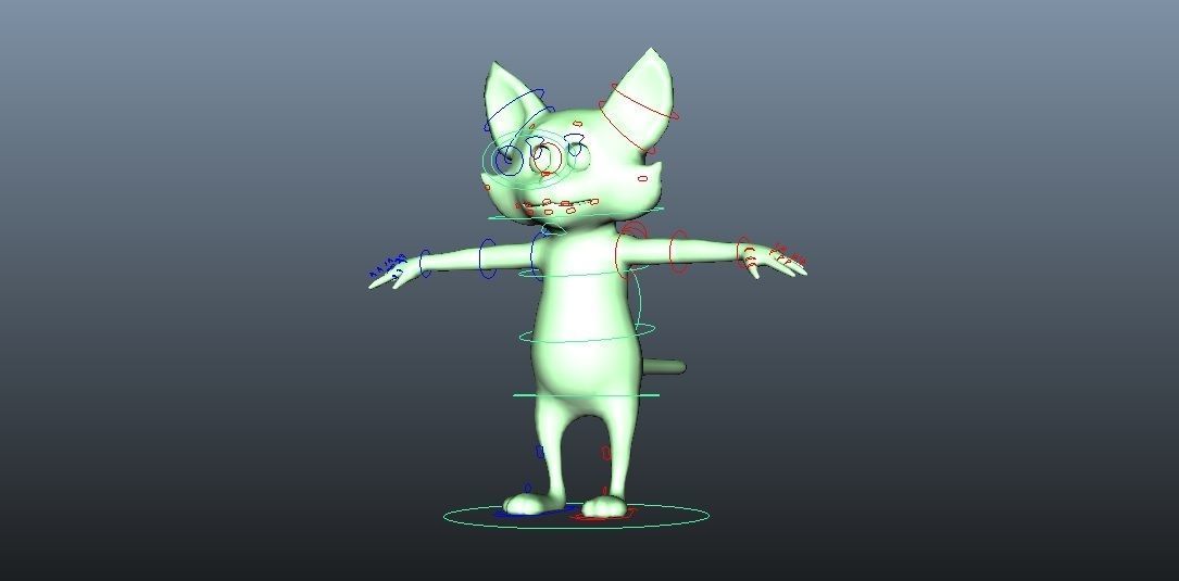 Toon Pet - Cat  Low-poly 3D model_5