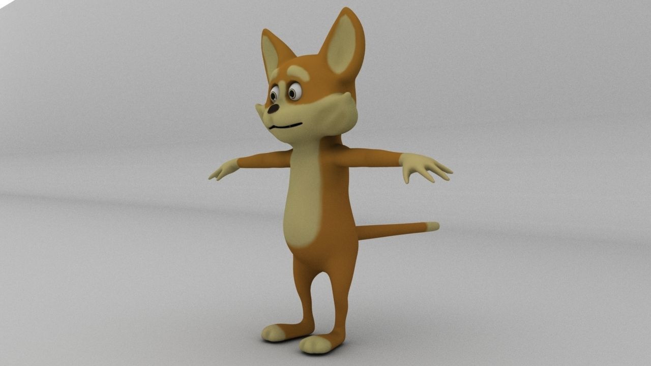 Toon Pet - Cat  Low-poly 3D model_1