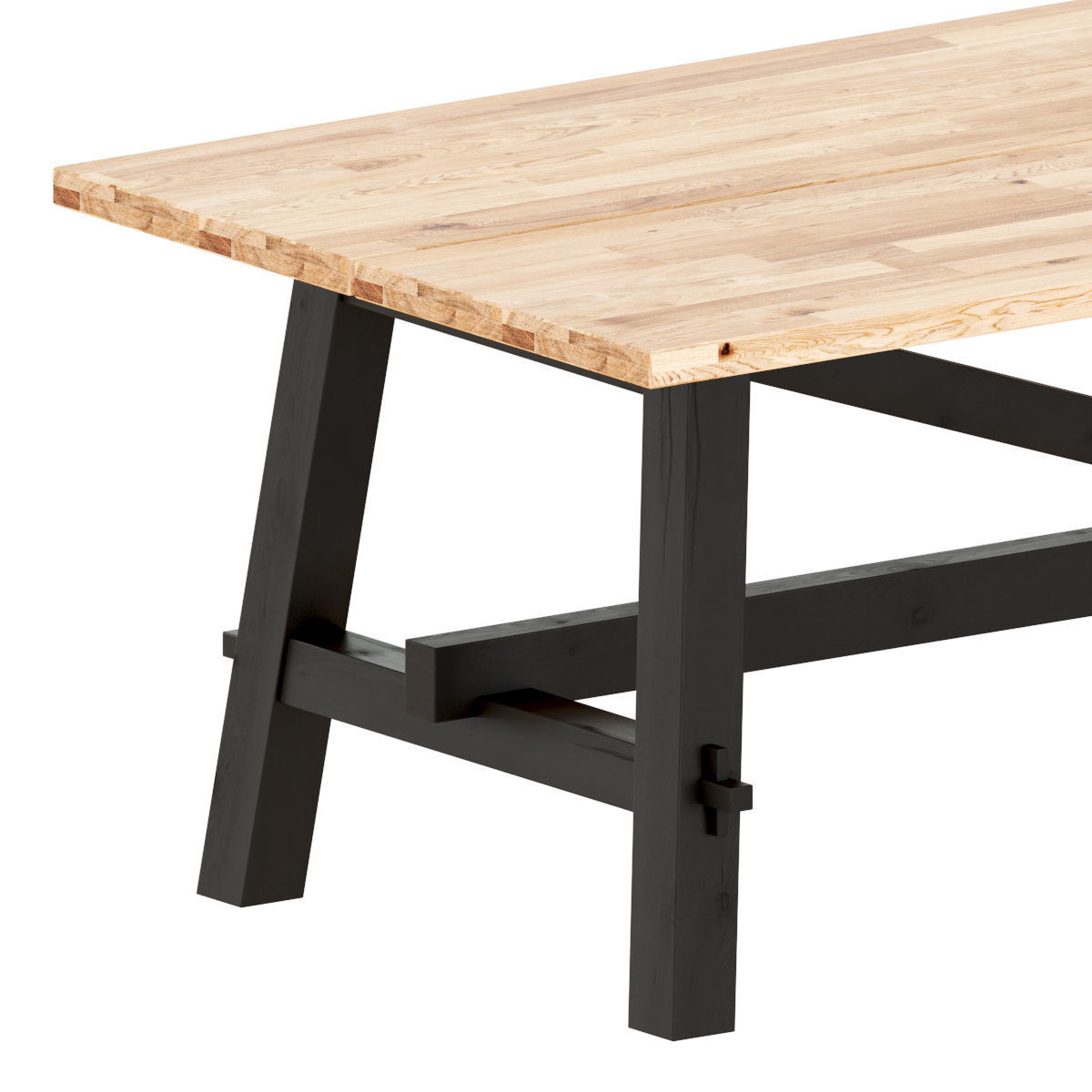 SKOGSTA table and chairs 3D model_2