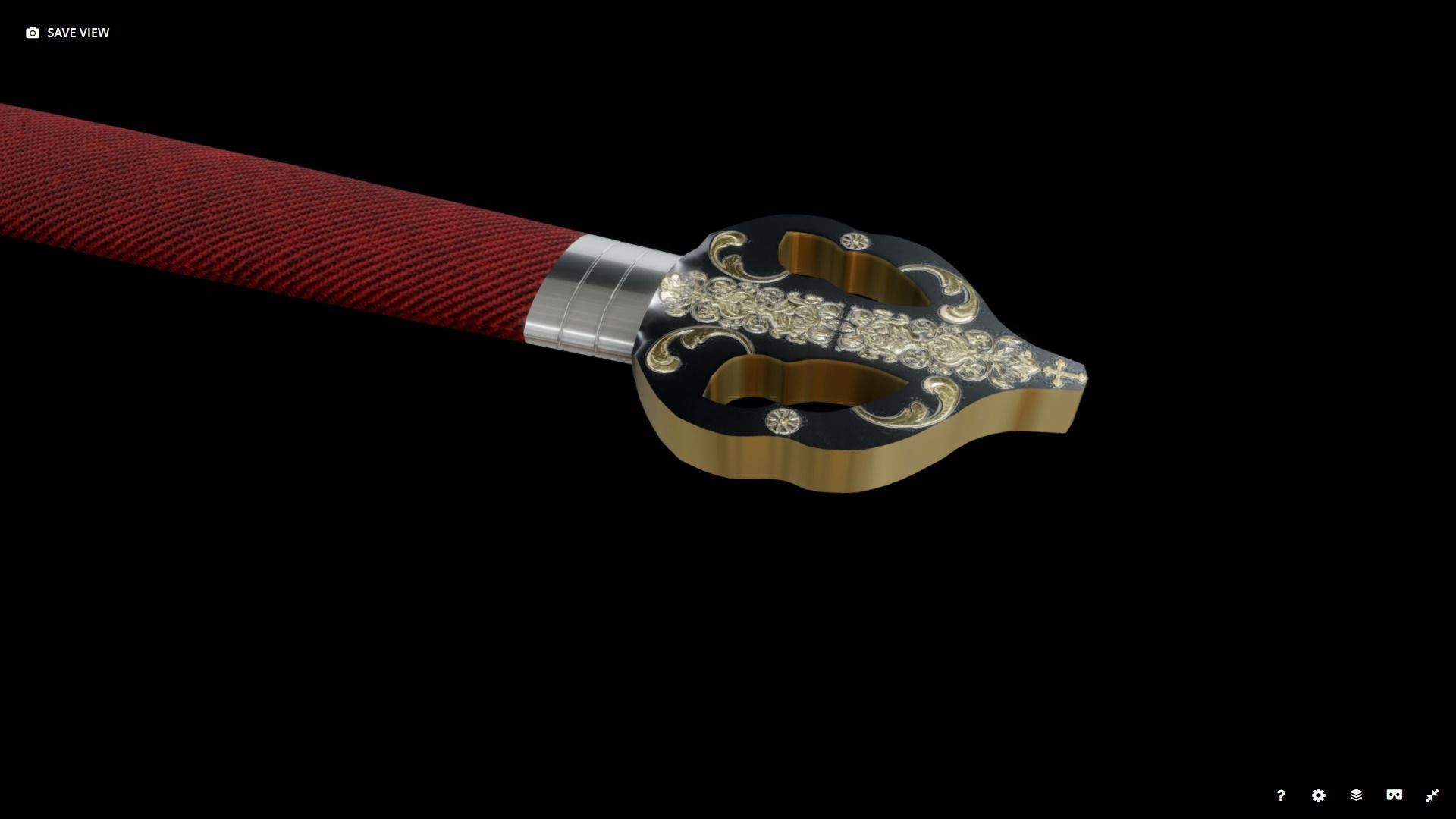 The Tizona Sword of the Cid Low-poly 3D model_8