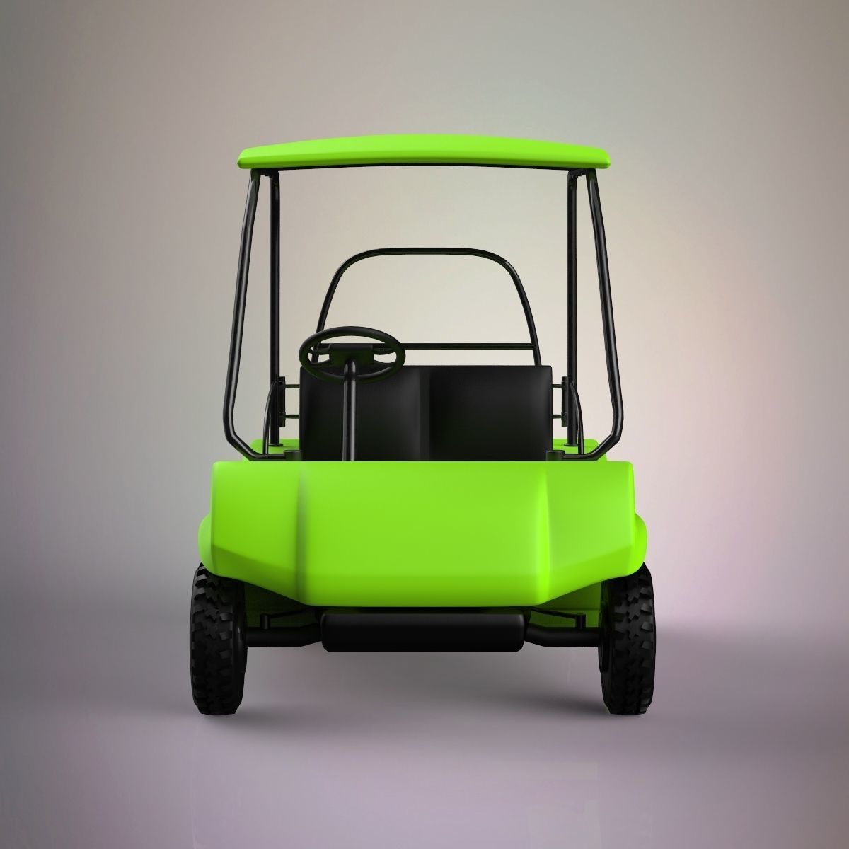 Golf Cart 3D model_2