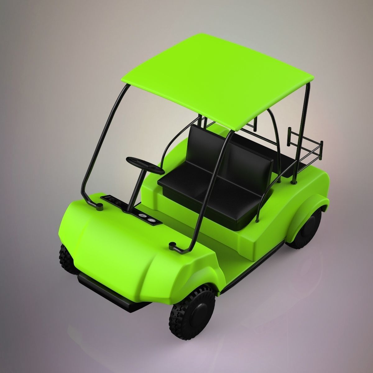 Golf Cart 3D model_5
