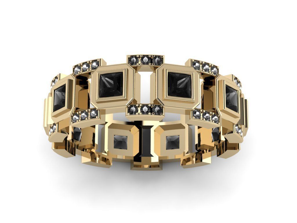 Men Jewerly Ring 0021 3D print model_8