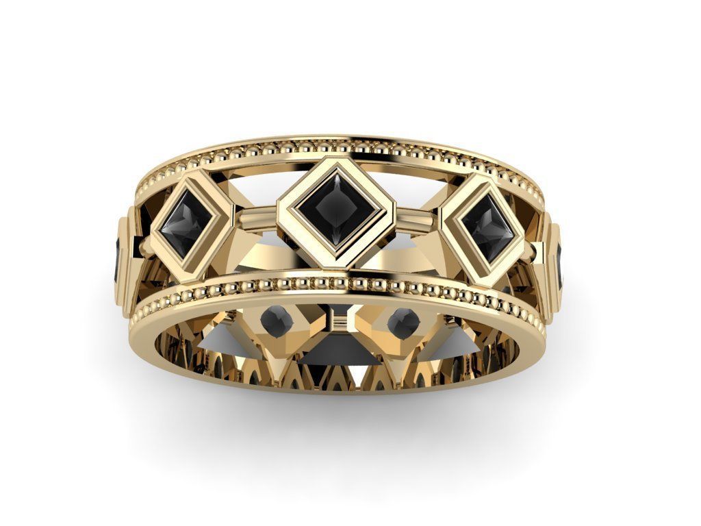 Men Jewerly Ring 023 3D print model_10