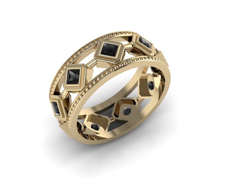 Men Jewerly Ring 023 3D print model_7
