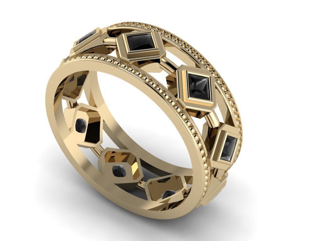 Men Jewerly Ring 023 3D print model_2