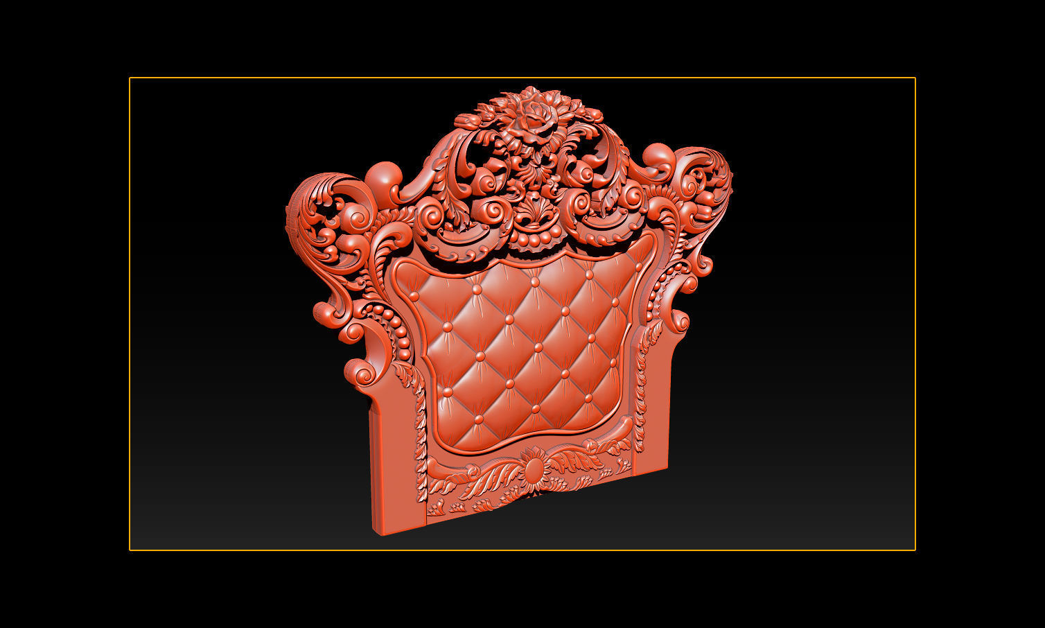 Furniture  wood carving file stl OBJ and ZTL for CNC 3D print model_10