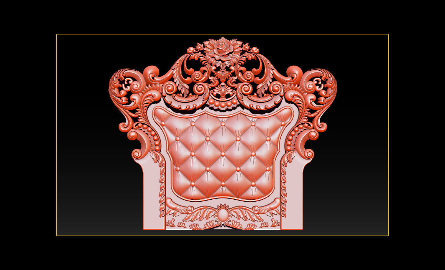 Furniture  wood carving file stl OBJ and ZTL for CNC 3D print model_22