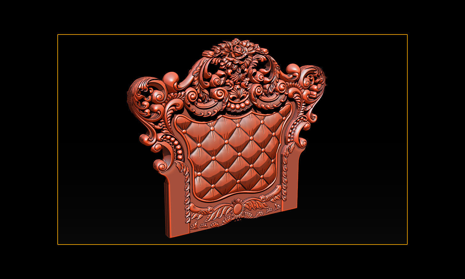 Furniture  wood carving file stl OBJ and ZTL for CNC 3D print model_11