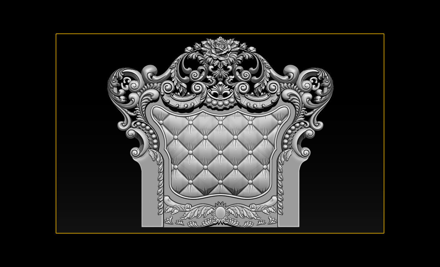 Furniture  wood carving file stl OBJ and ZTL for CNC 3D print model_14