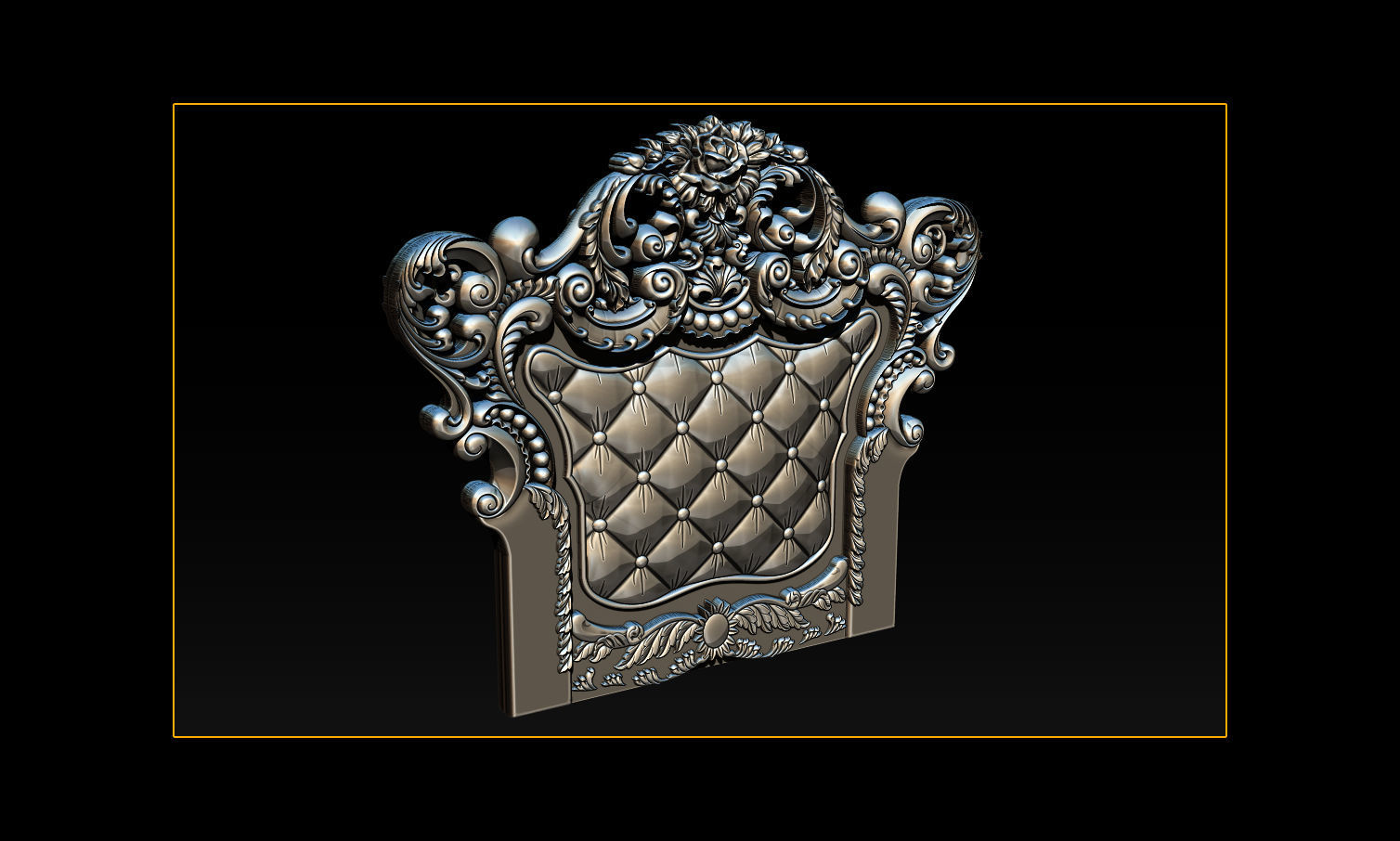 Furniture  wood carving file stl OBJ and ZTL for CNC 3D print model_8