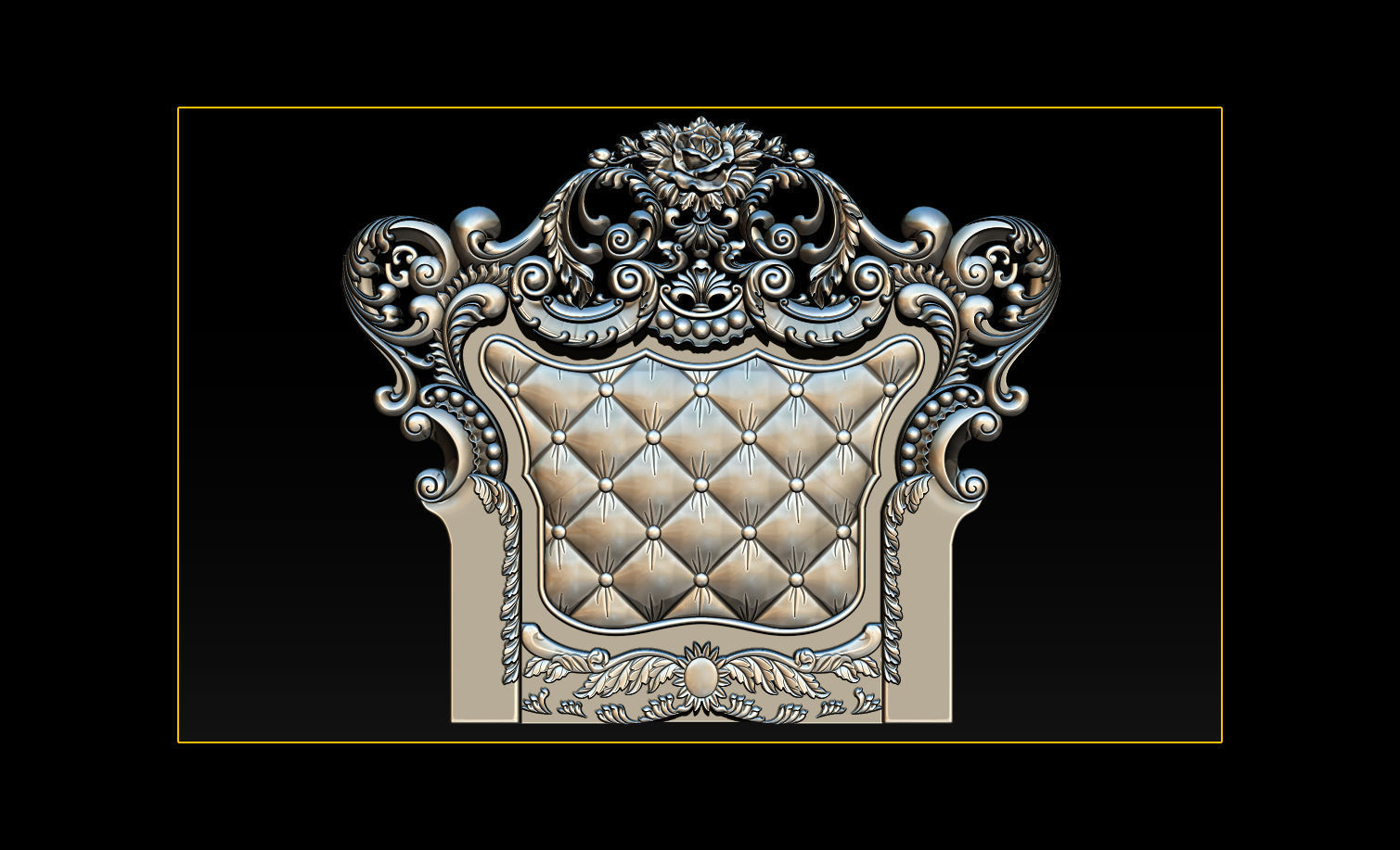 Furniture  wood carving file stl OBJ and ZTL for CNC 3D print model_19