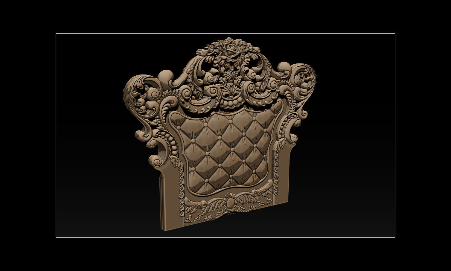 Furniture  wood carving file stl OBJ and ZTL for CNC 3D print model_7