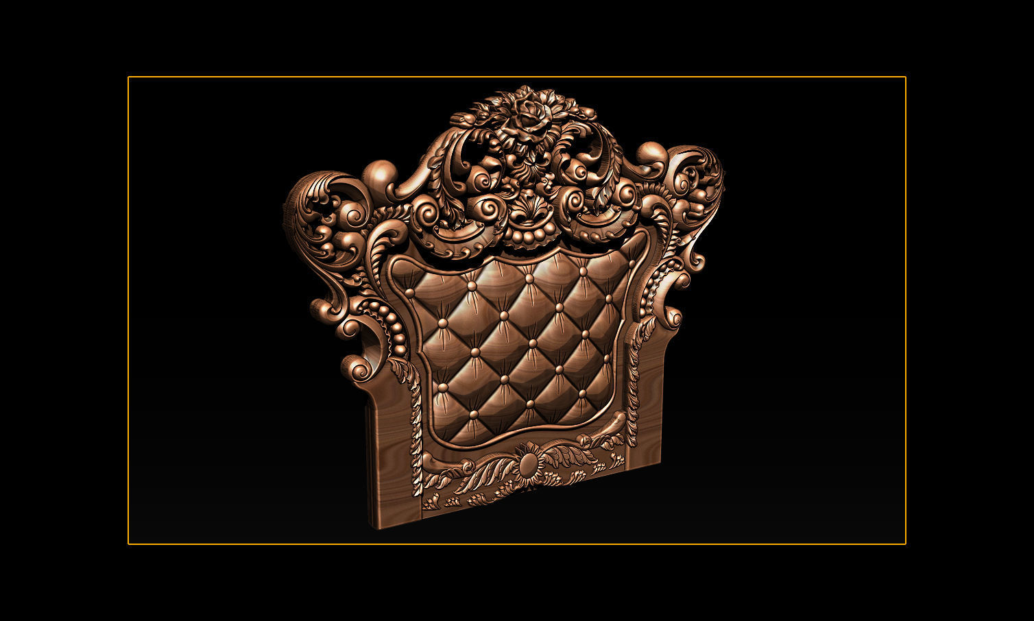 Furniture  wood carving file stl OBJ and ZTL for CNC 3D print model_3