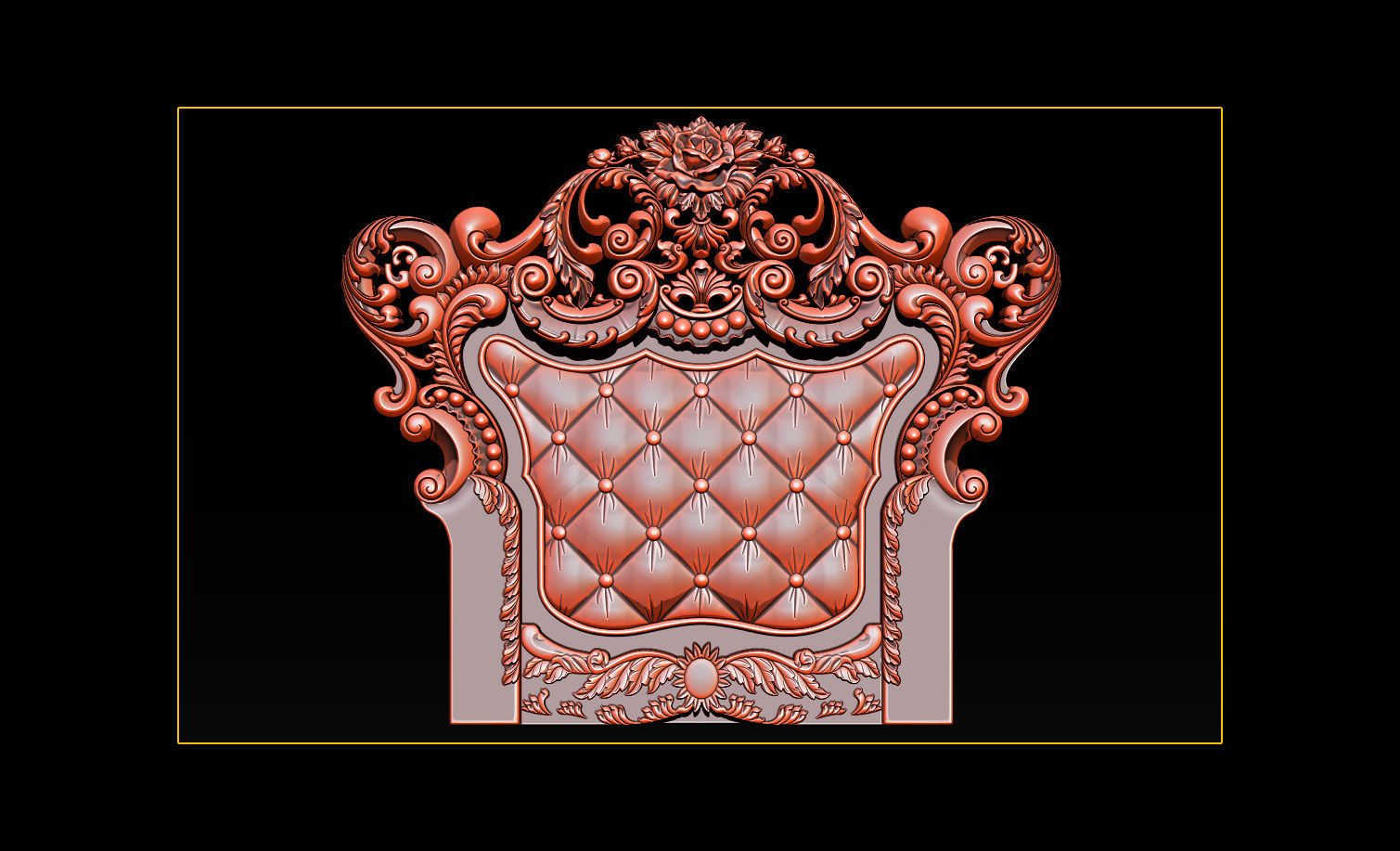 Furniture  wood carving file stl OBJ and ZTL for CNC 3D print model_21