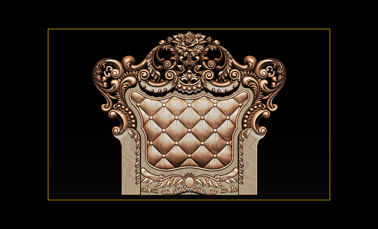 Furniture  wood carving file stl OBJ and ZTL for CNC 3D print model_13