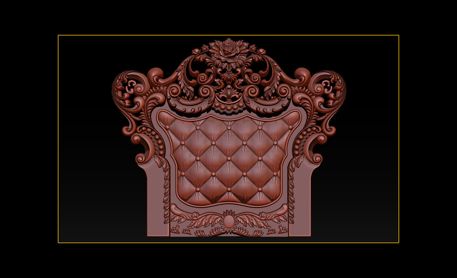 Furniture  wood carving file stl OBJ and ZTL for CNC 3D print model_20