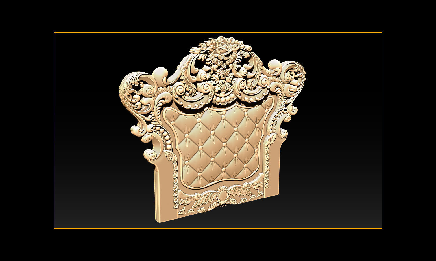 Furniture  wood carving file stl OBJ and ZTL for CNC 3D print model_12