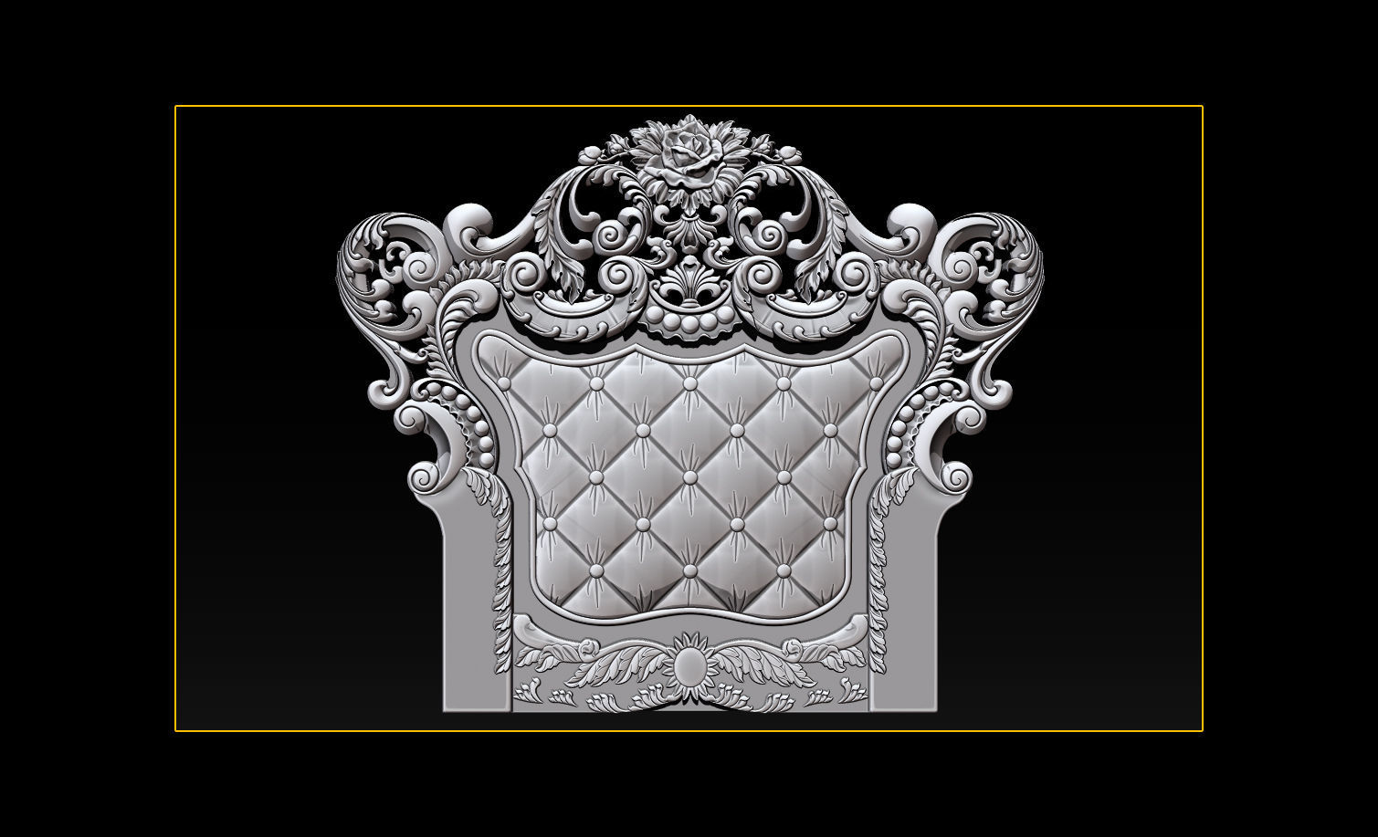 Furniture  wood carving file stl OBJ and ZTL for CNC 3D print model_16