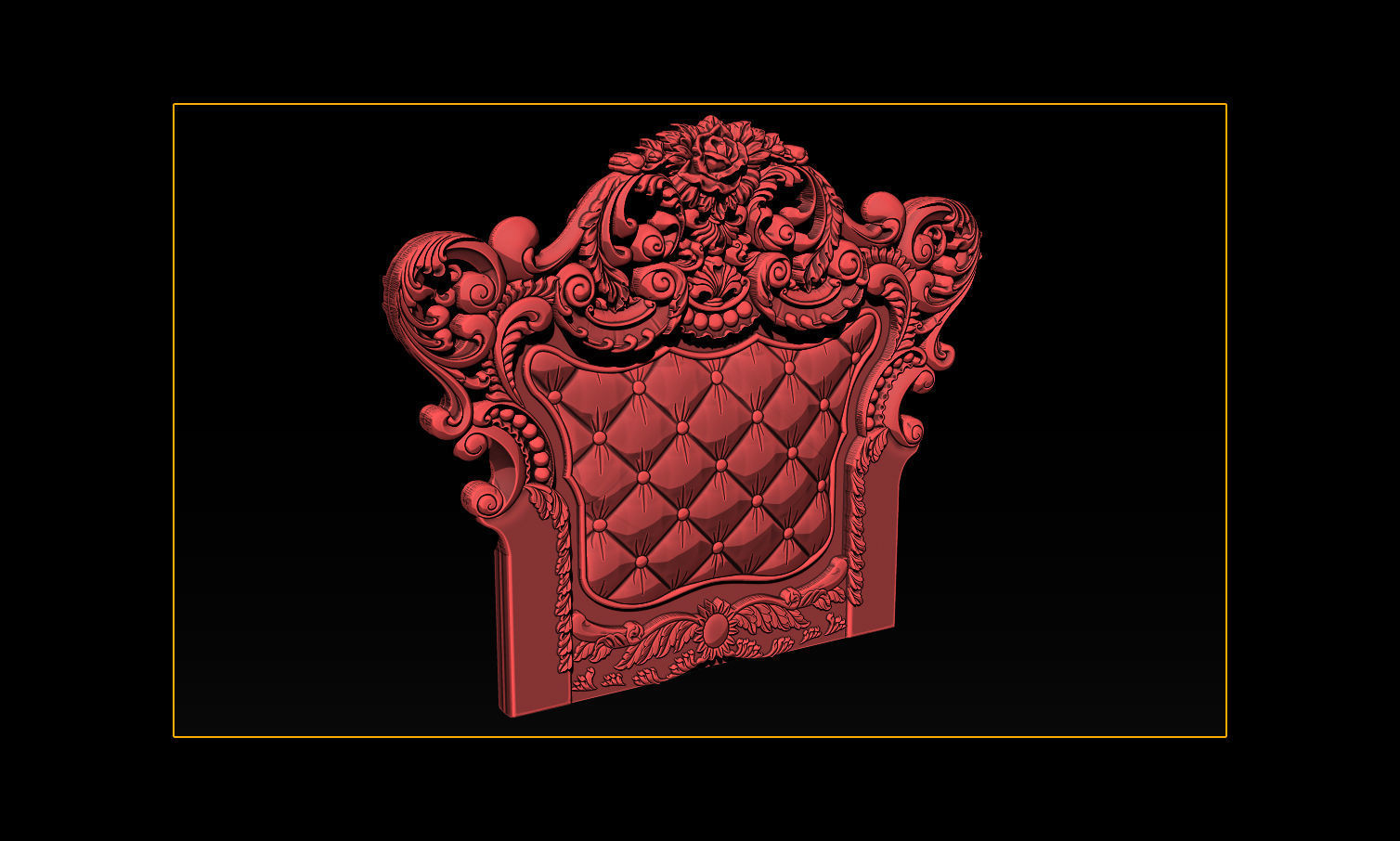 Furniture  wood carving file stl OBJ and ZTL for CNC 3D print model_4
