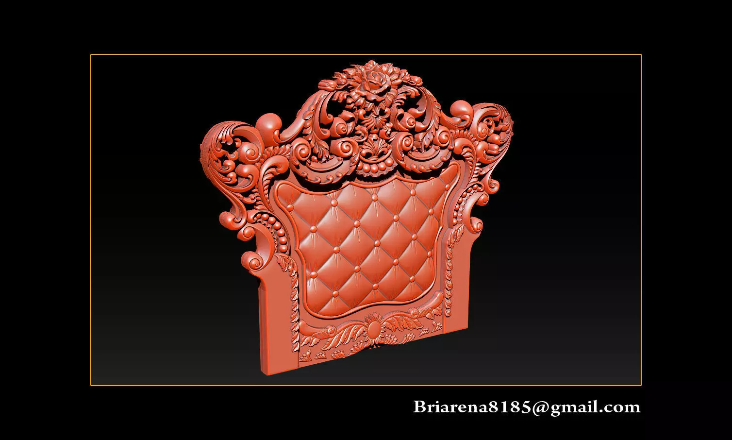 Furniture  wood carving file stl OBJ and ZTL for CNC 3D print model_0