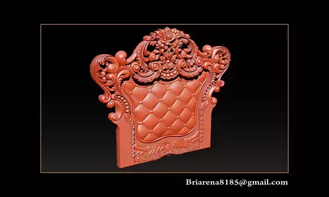 Furniture  wood carving file stl OBJ and ZTL for CNC 3D print model