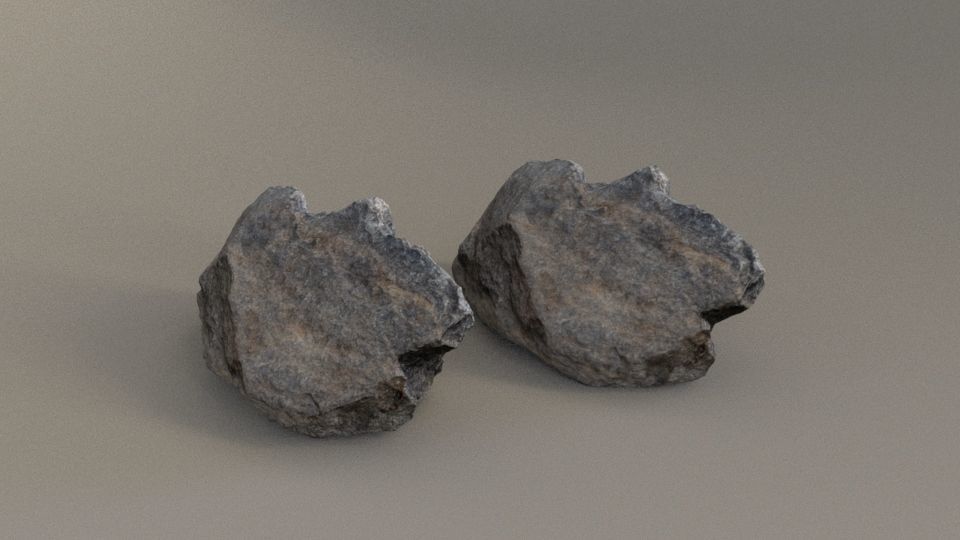 Photoscanned Basalt Rock Free low-poly 3D model_5