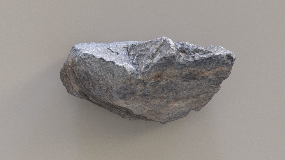 Photoscanned Basalt Rock Free low-poly 3D model_9