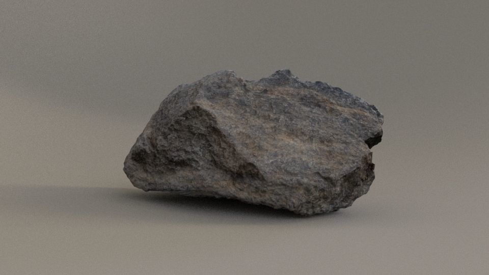 Photoscanned Basalt Rock Free low-poly 3D model_11