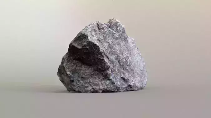 Photoscanned Basalt Rock Free low-poly 3D model