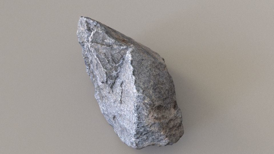 Photoscanned Basalt Rock Free low-poly 3D model_8
