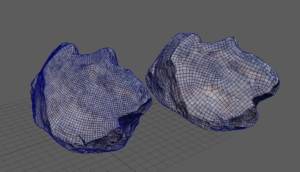 Photoscanned Basalt Rock Free low-poly 3D model_6