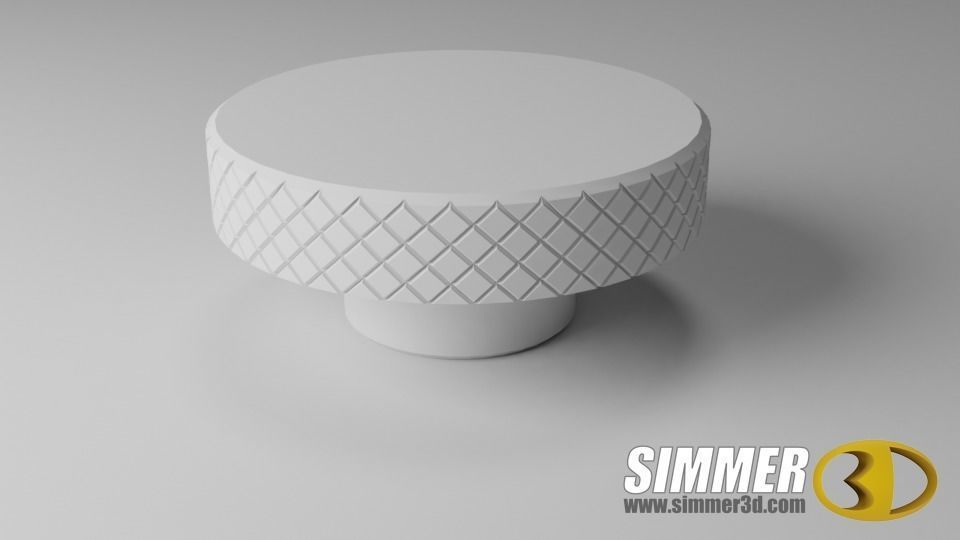 Knurled Knob - 3D Print model 3D print model_1