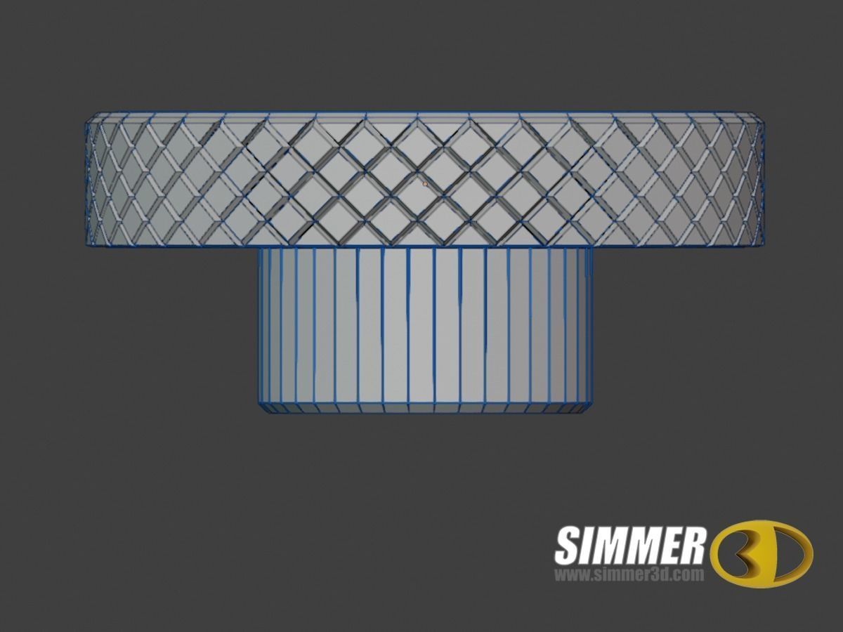 Knurled Knob - 3D Print model 3D print model_6