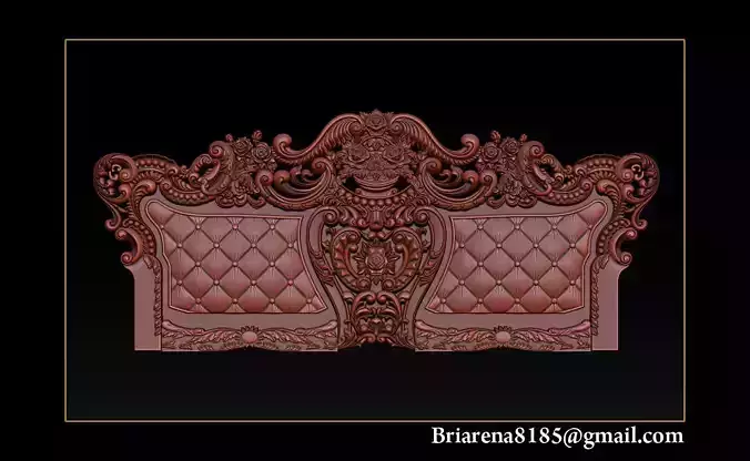 Furniture carving file stl OBJ and ZTL for CNC 3D print model