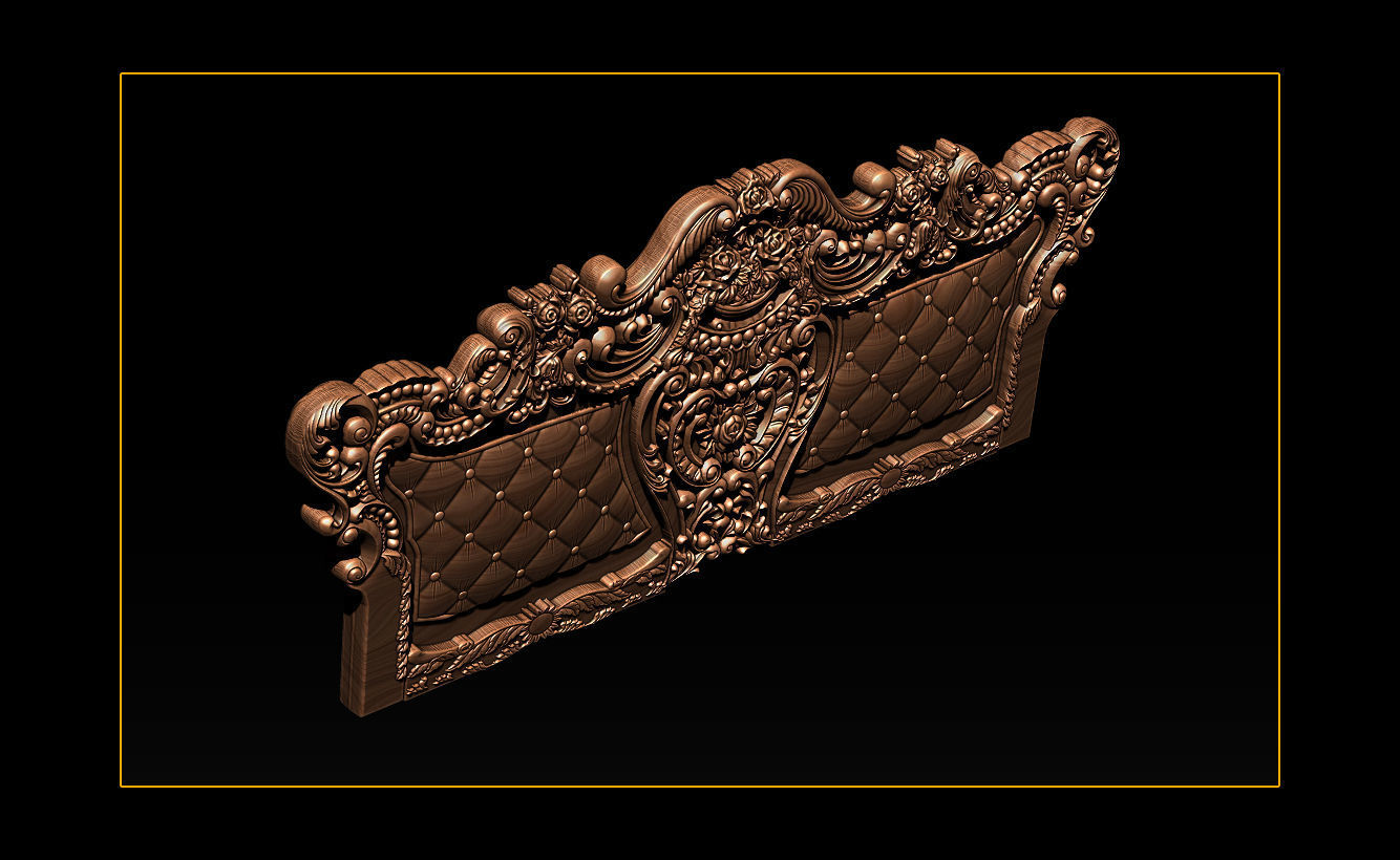 Furniture carving file stl OBJ and ZTL for CNC 3D print model_13