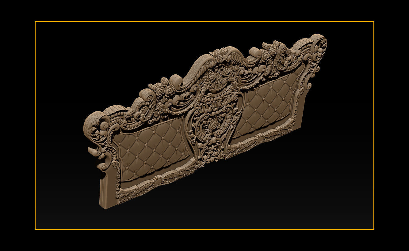 Furniture carving file stl OBJ and ZTL for CNC 3D print model_18