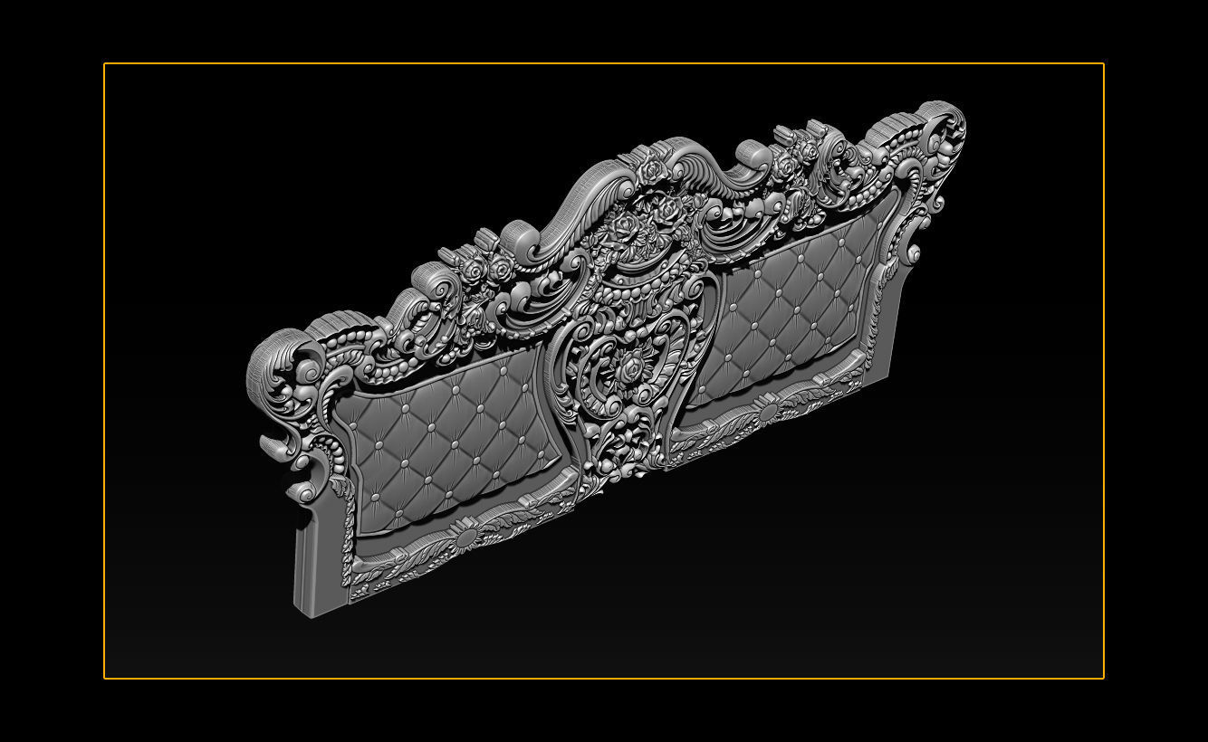 Furniture carving file stl OBJ and ZTL for CNC 3D print model_17