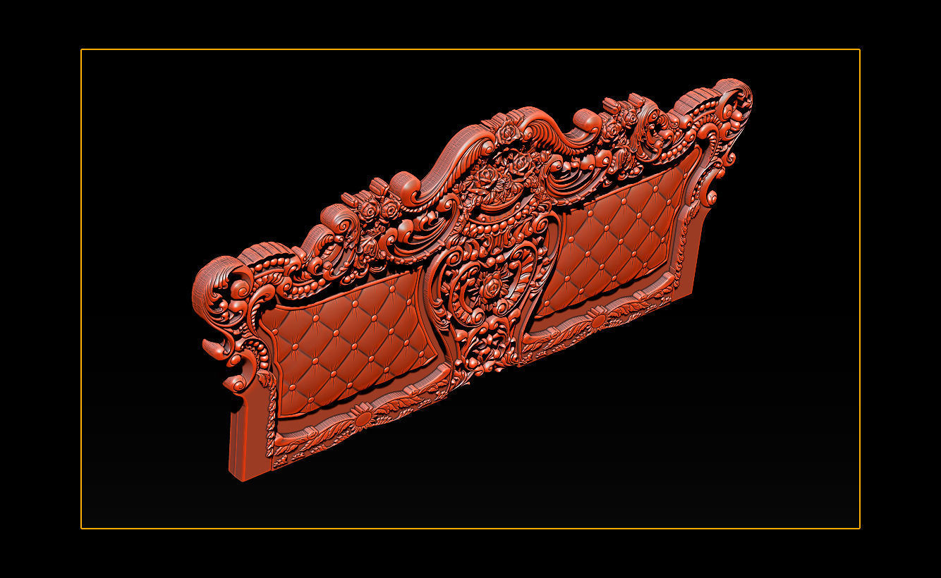 Furniture carving file stl OBJ and ZTL for CNC 3D print model_22