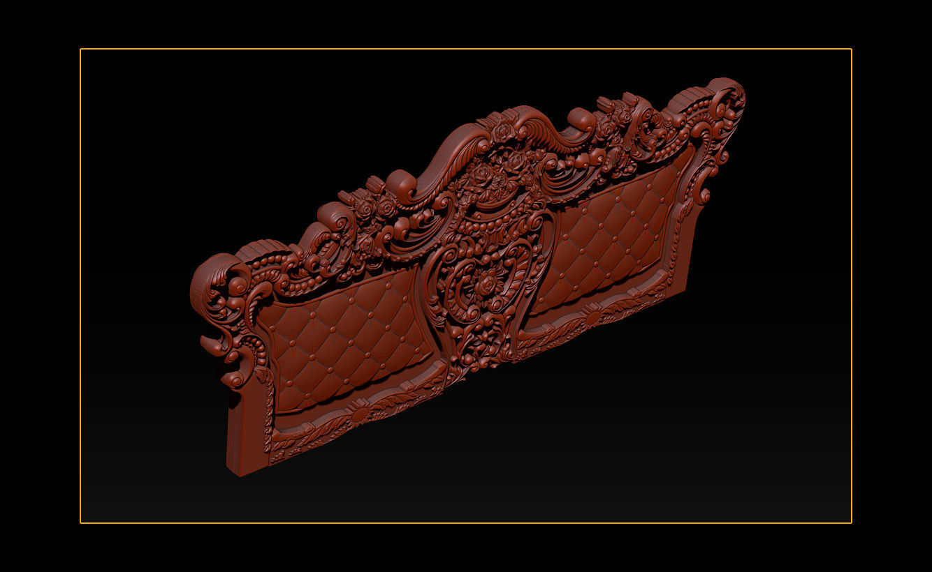 Furniture carving file stl OBJ and ZTL for CNC 3D print model_20