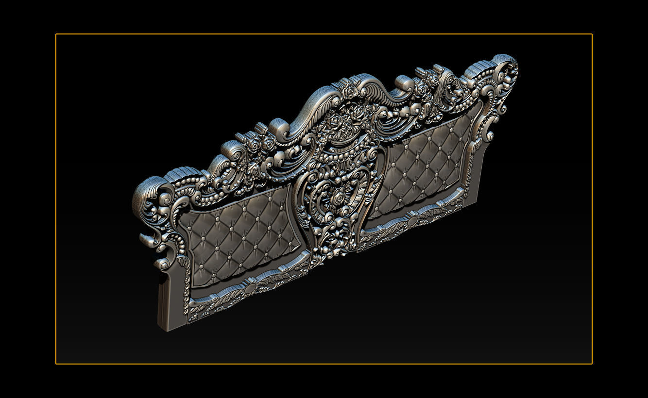 Furniture carving file stl OBJ and ZTL for CNC 3D print model_19