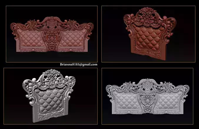 Collection - Furniture carving file stl OBJ and ZTL for CNC 3D print model