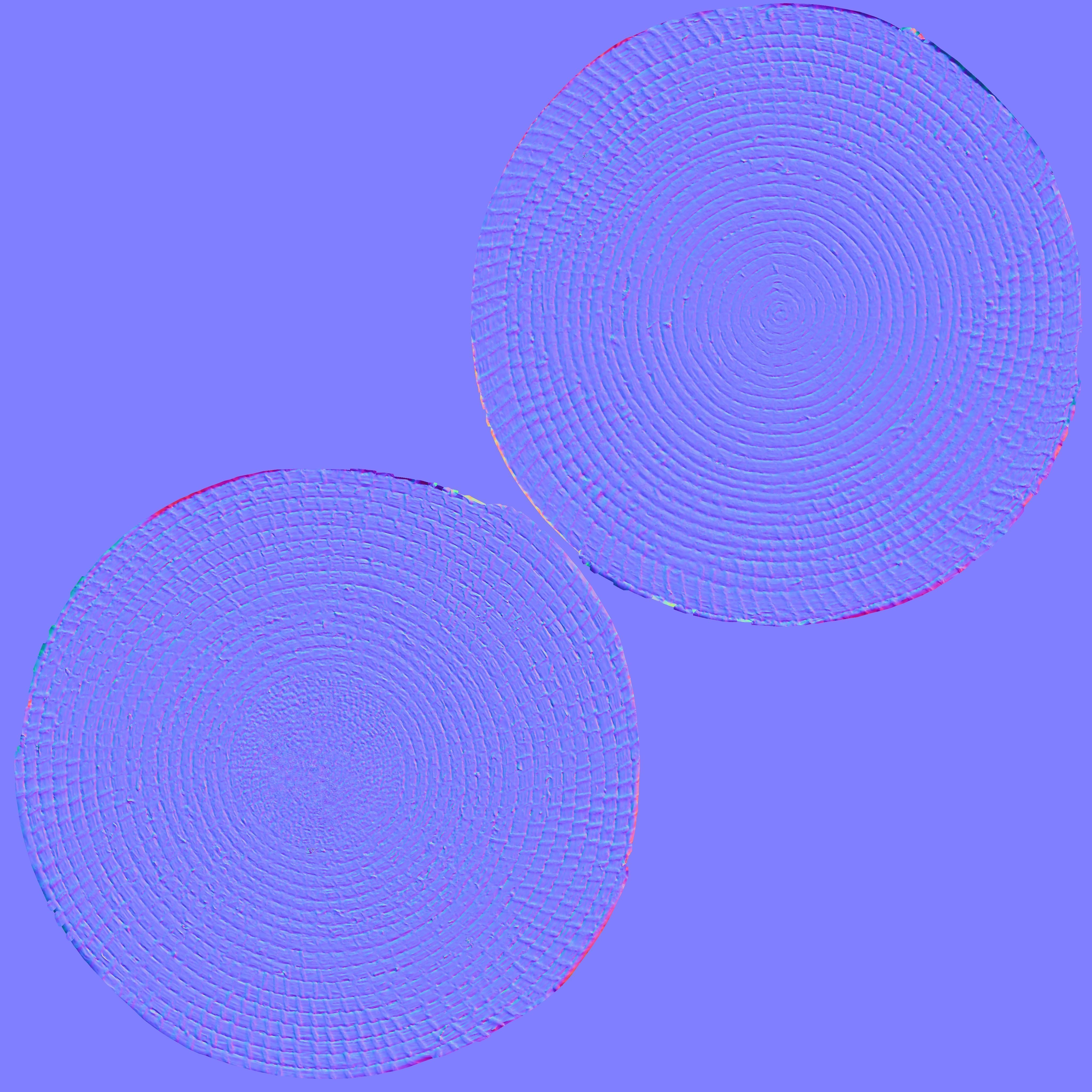 Designer Seagrass Basket Decorative Bowl Low-poly 3D model_21