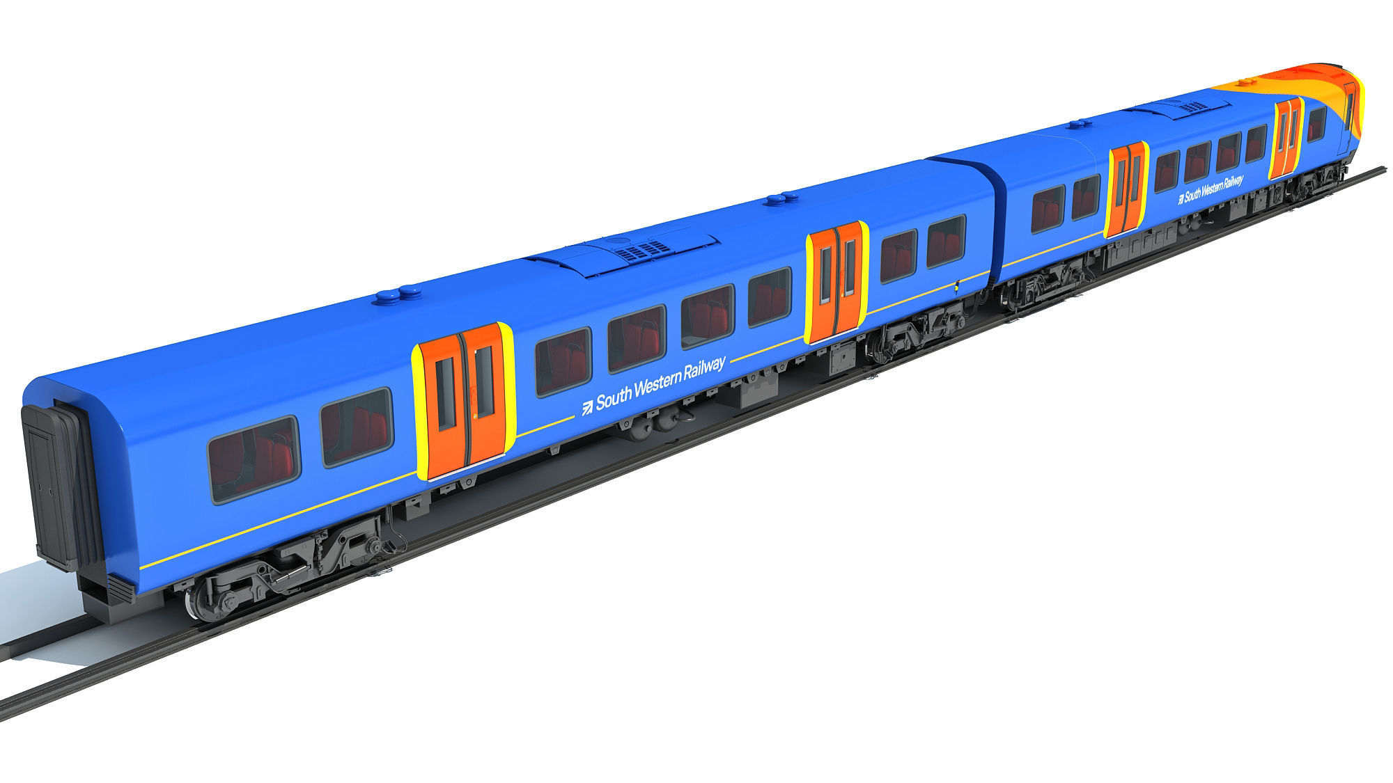 British South West Rail Class 450 3D model_5
