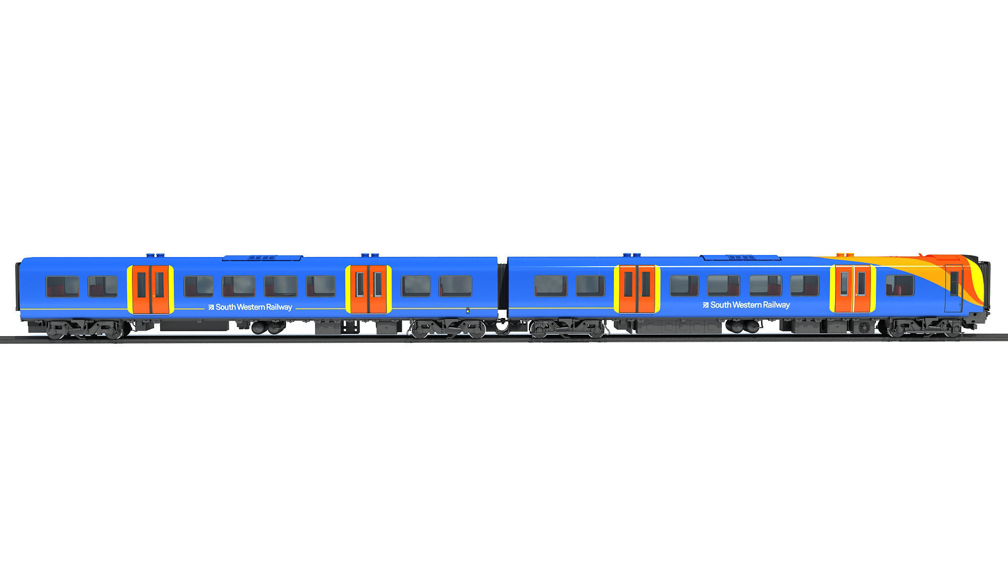 British South West Rail Class 450 3D model_7