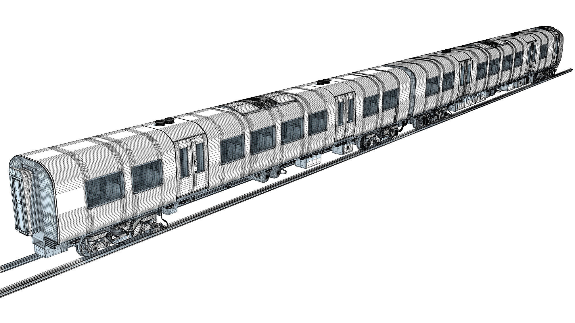British South West Rail Class 450 3D model_20